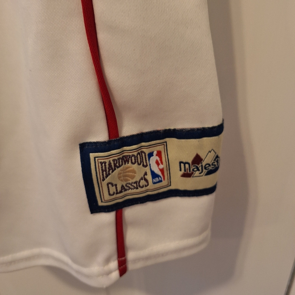Majestic Philadelphia 76ers Snap Front Warm Up 2XL vintage player - Picture 4 of 7